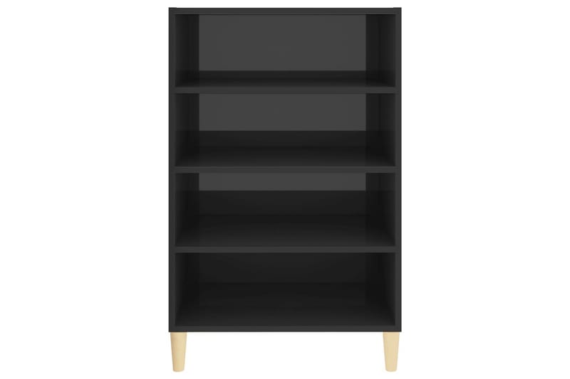 Senkki korkeakiilto harmaa 57x35x90 cm lastulevy - Harmaa - Säilytys - Säilytyskalusteet - Senkki