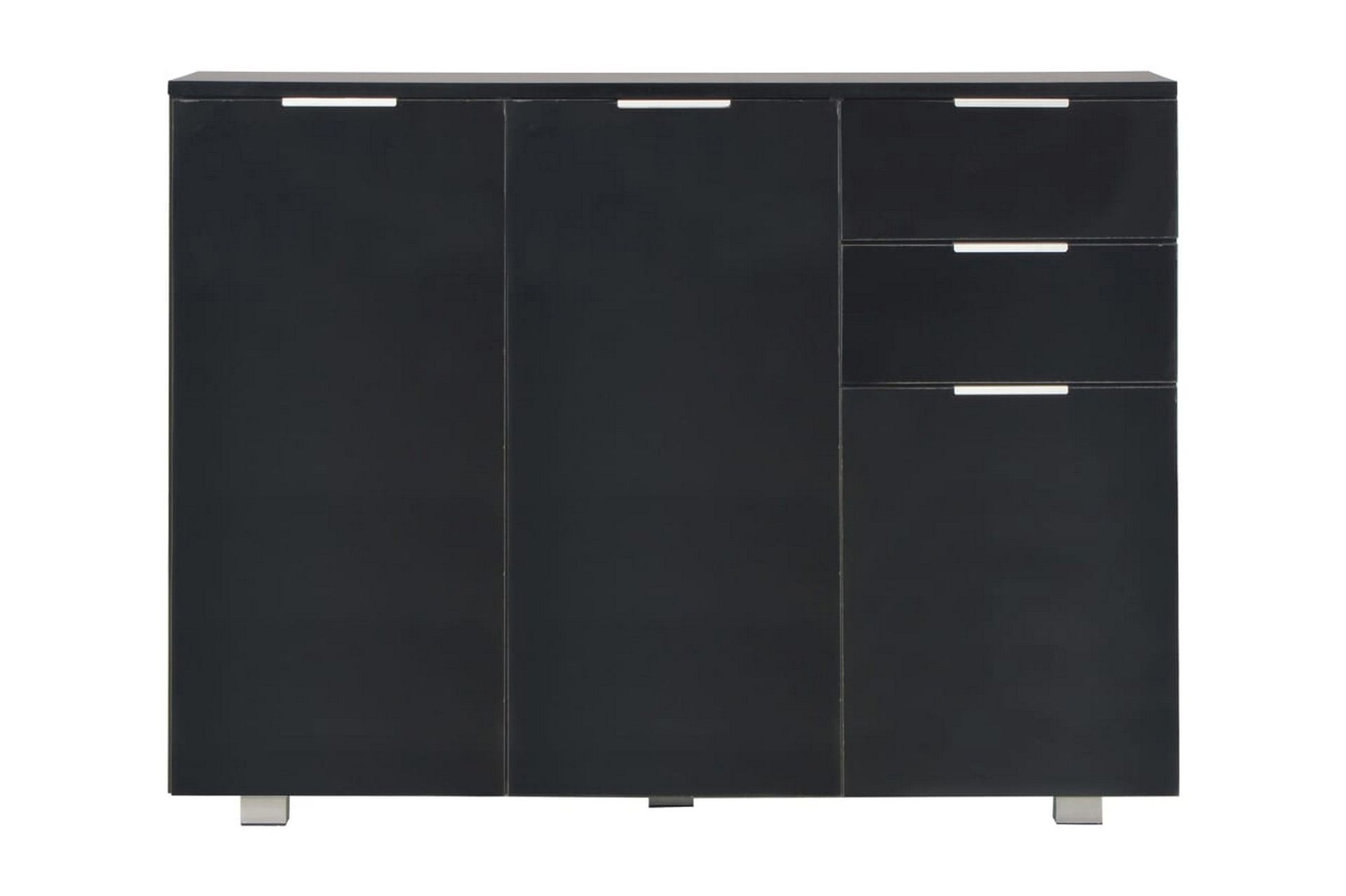 Senkki korkeakiilto musta 107x35x76 cm - Musta - Säilytys - Säilytyskalusteet - Senkki