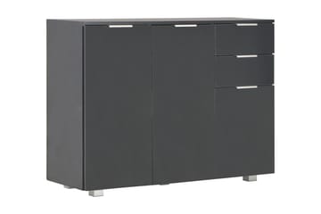 Senkki korkeakiilto musta 107x35x76 cm - Musta - Säilytys - Säilytyskalusteet - Senkki