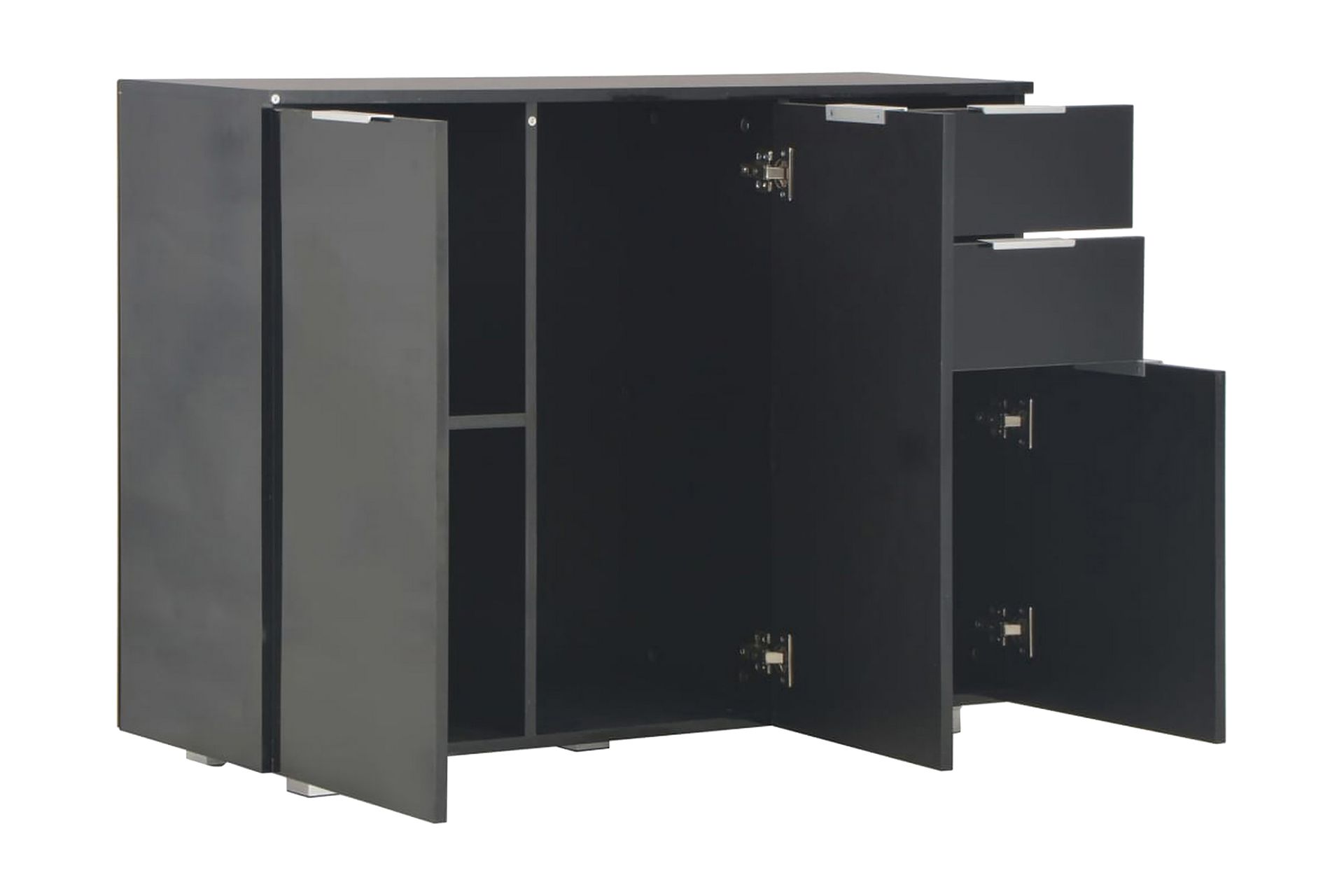 Senkki korkeakiilto musta 107x35x76 cm - Musta - Säilytys - Säilytyskalusteet - Senkki
