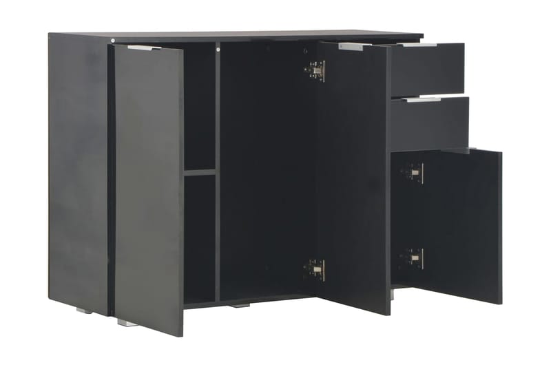 Senkki korkeakiilto musta 107x35x76 cm - Musta - Säilytys - Säilytyskalusteet - Senkki