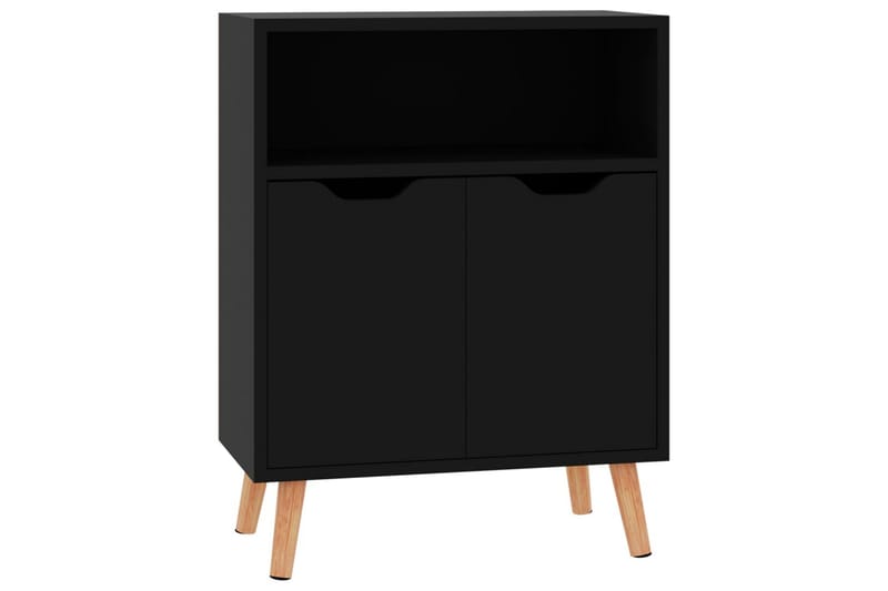 Senkki korkeakiilto musta 60x30x72 cm lastulevy - Musta - Säilytys - Säilytyskalusteet - Senkki