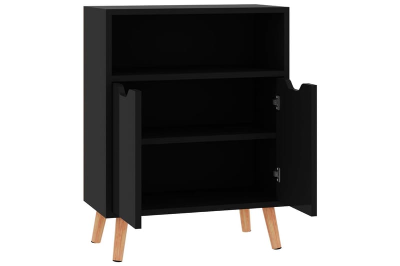 Senkki korkeakiilto musta 60x30x72 cm lastulevy - Musta - Säilytys - Säilytyskalusteet - Senkki
