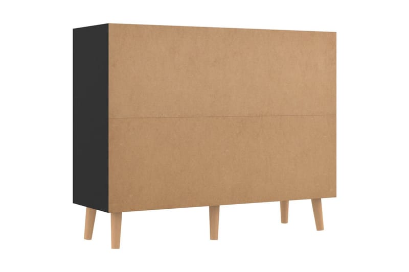Senkki korkeakiilto musta 90x30x72 cm lastulevy - Musta - Säilytys - Säilytyskalusteet - Senkki