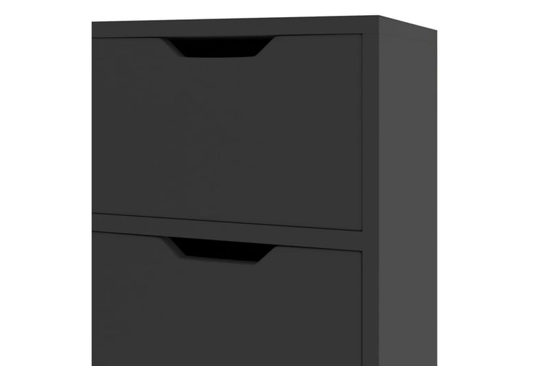 Senkki korkeakiilto musta 90x30x72 cm lastulevy - Musta - Säilytys - Säilytyskalusteet - Senkki