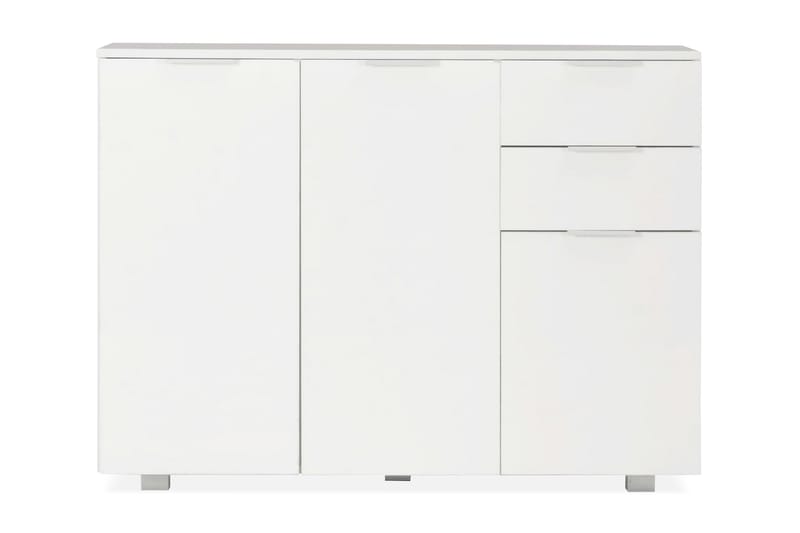 Senkki korkeakiilto valkoinen 107x35x76 cm - Valkoinen - Säilytys - Säilytyskalusteet - Senkki