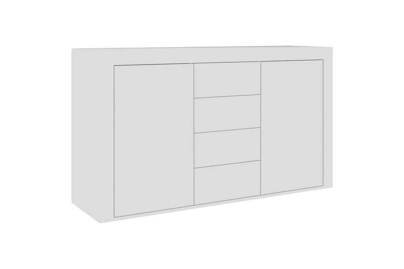 Senkki korkeakiilto valkoinen 120x36x69 cm lastulevy - Säilytys - Säilytyskalusteet - Senkki
