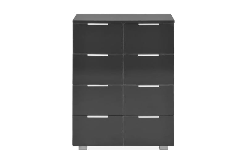 Senkki korkeakiiltoinen musta 60x35x76 cm lastulevy - Musta - Säilytys - Säilytyskalusteet - Senkki