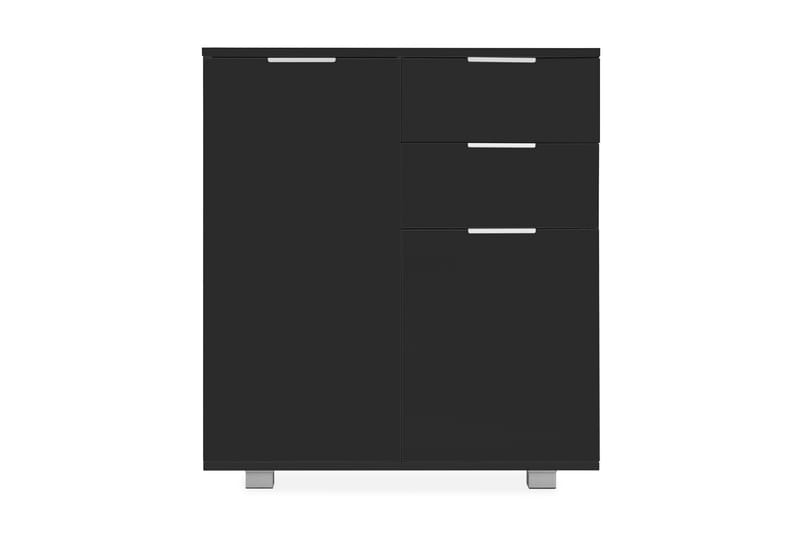 Senkki korkeakiiltoinen musta 71x35x76 cm lastulevy - Musta - Säilytys - Säilytyskalusteet - Senkki