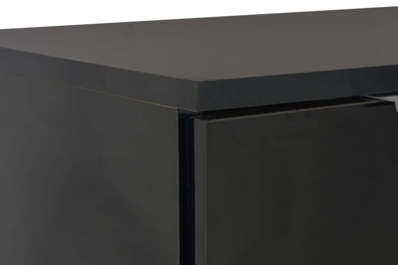 Senkki korkeakiiltoinen musta 71x35x76 cm lastulevy - Musta - Säilytys - Säilytyskalusteet - Senkki
