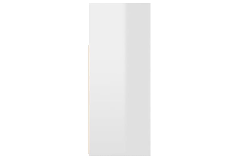 Senkki LED-valoilla korkeakiilto valkoinen 115,5x30x75 cm - Säilytys - Säilytyskalusteet - Senkki