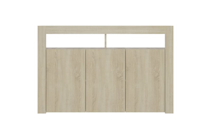 Senkki LED-valoilla Sonoma-tammi 115,5x30x75 cm - Säilytys - Säilytyskalusteet - Senkki