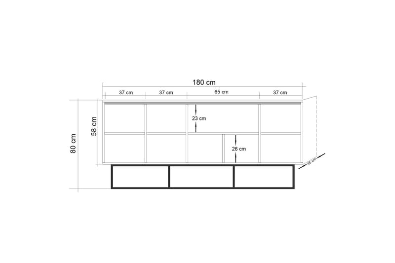 Senkki Masako - Ruskea - Säilytys - Säilytyskalusteet - Senkki
