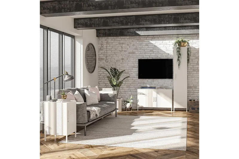 Senkki Mission District 100x40 cm Valkoinen - Dorel Home - Säilytys - Säilytyskalusteet - Senkki