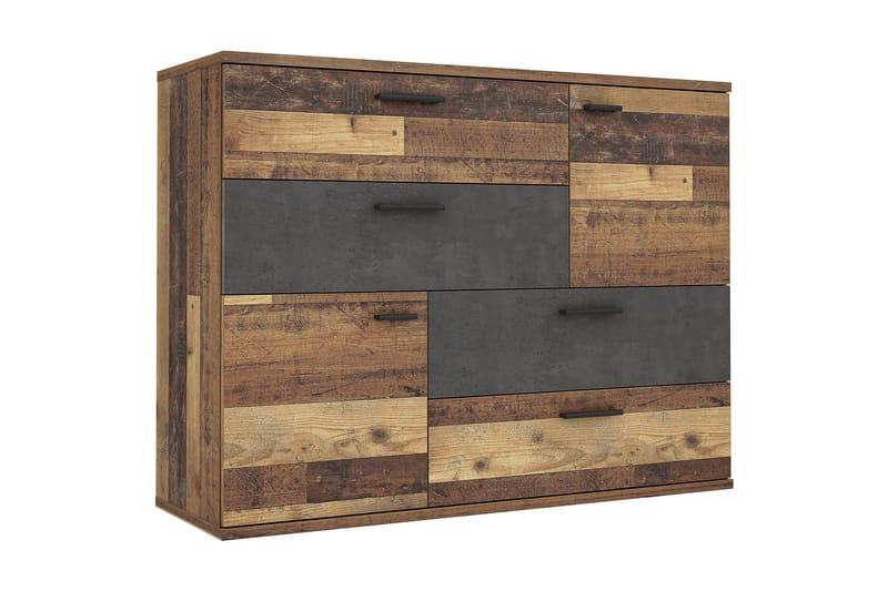 Senkki Muex 125x96 cm - Harmaa / Ruskea - Säilytys - Säilytyskalusteet - Senkki