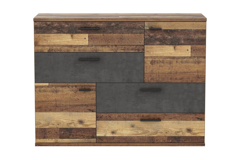 Senkki Muex 125x96 cm - Harmaa / Ruskea - Säilytys - Säilytyskalusteet - Senkki