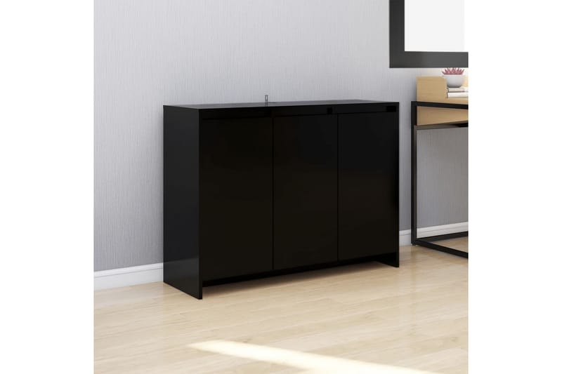 Senkki musta 102x33x75 cm lastulevy - Musta - Säilytys - Säilytyskalusteet - Senkki
