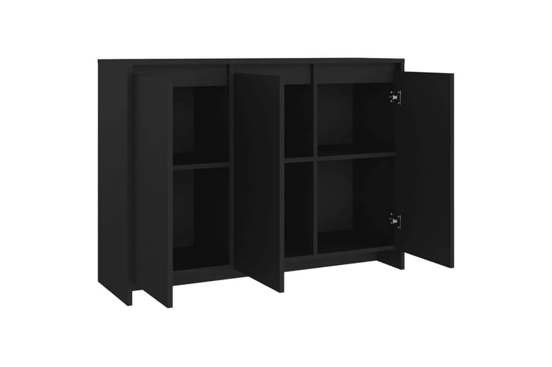 Senkki musta 102x33x75 cm lastulevy - Musta - Säilytys - Säilytyskalusteet - Senkki