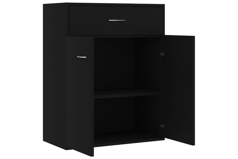 Senkki musta 60x30x75 cm lastulevy - Musta - Säilytys - Säilytyskalusteet - Senkki