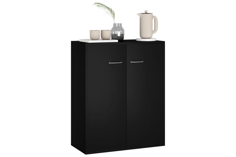 Senkki musta 60x30x75 cm lastulevy - Musta - Säilytys - Säilytyskalusteet - Senkki