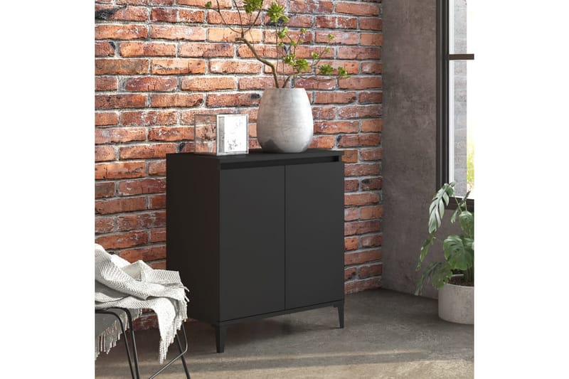 Senkki musta 60x35x70 cm lastulevy - Säilytys - Säilytyskalusteet - Senkki