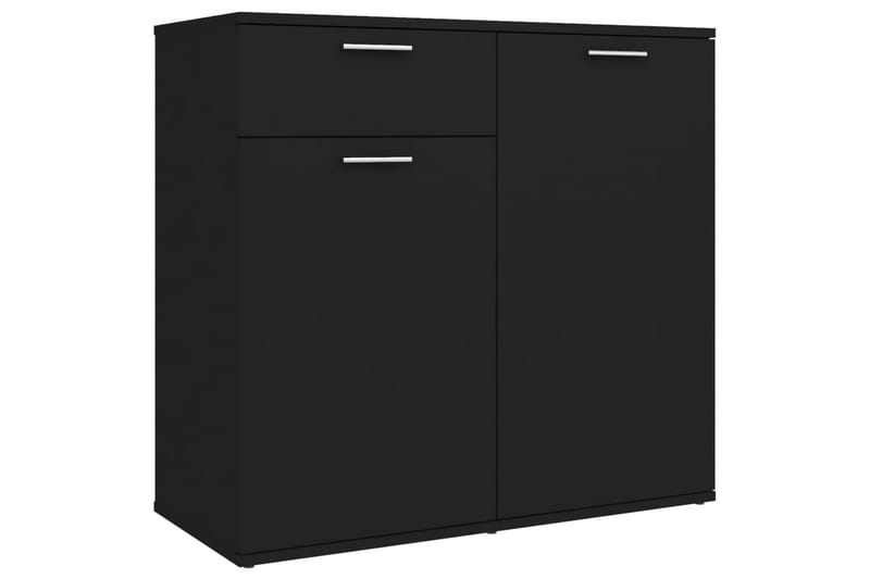 Senkki musta 80x36x75 cm lastulevy - Säilytys - Säilytyskalusteet - Senkki