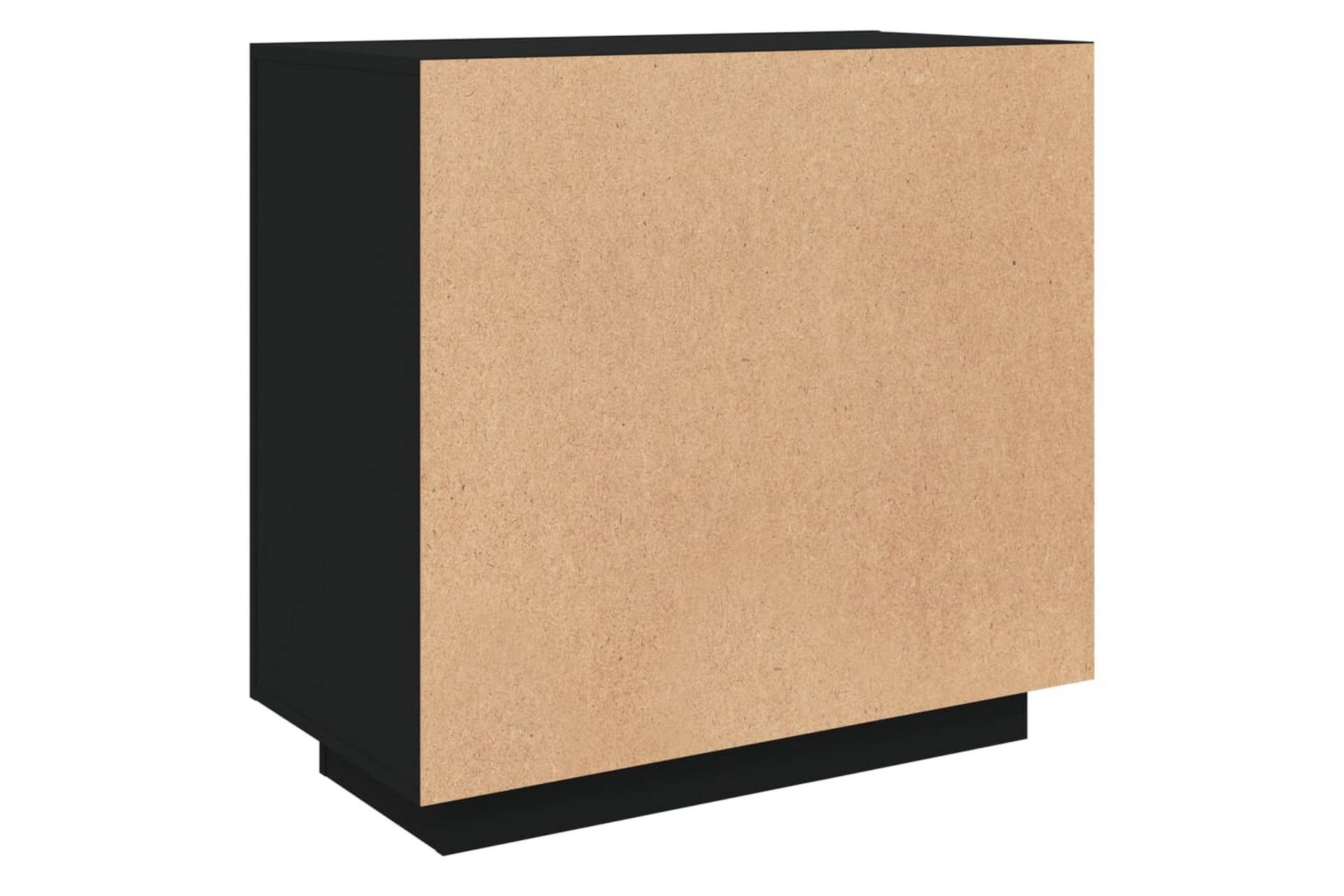Senkki musta 80x40x75 cm tekninen puu - Musta - Säilytys - Säilytyskalusteet - Senkki