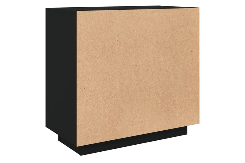 Senkki musta 80x40x75 cm tekninen puu - Musta - Säilytys - Säilytyskalusteet - Senkki