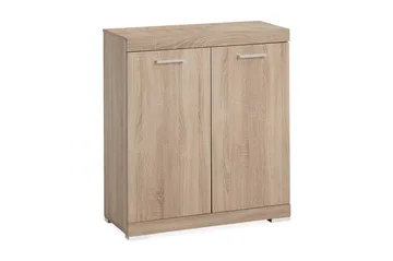 Senkki Rhonda 80x90x35 cm 2 ovea - Vaalea Tammi - Säilytys - Säilytyskalusteet - Senkki