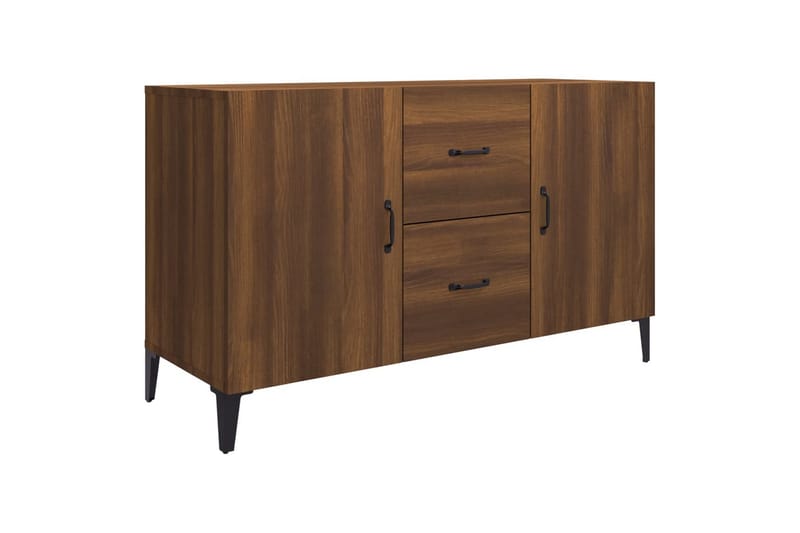 Senkki ruskea tammi 100x36x60 cm tekninen puu - Ruskea - Säilytys - Säilytyskalusteet - Senkki