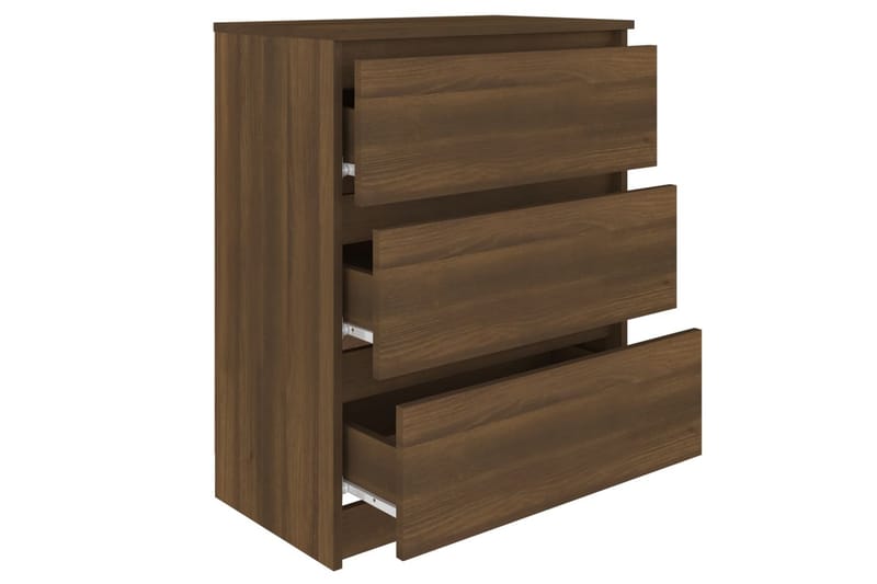 Senkki ruskea tammi 60x35x76 cm tekninen puu - Ruskea - Säilytys - Säilytyskalusteet - Senkki