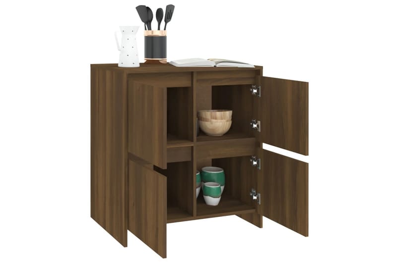 Senkki ruskea tammi 70x41x75 cm lastulevy - Ruskea - Säilytys - Säilytyskalusteet - Senkki