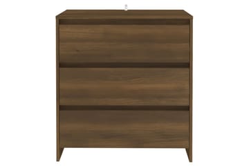 Senkki ruskea tammi 70x41x75 cm lastulevy - Ruskea - Säilytys - Säilytyskalusteet - Senkki