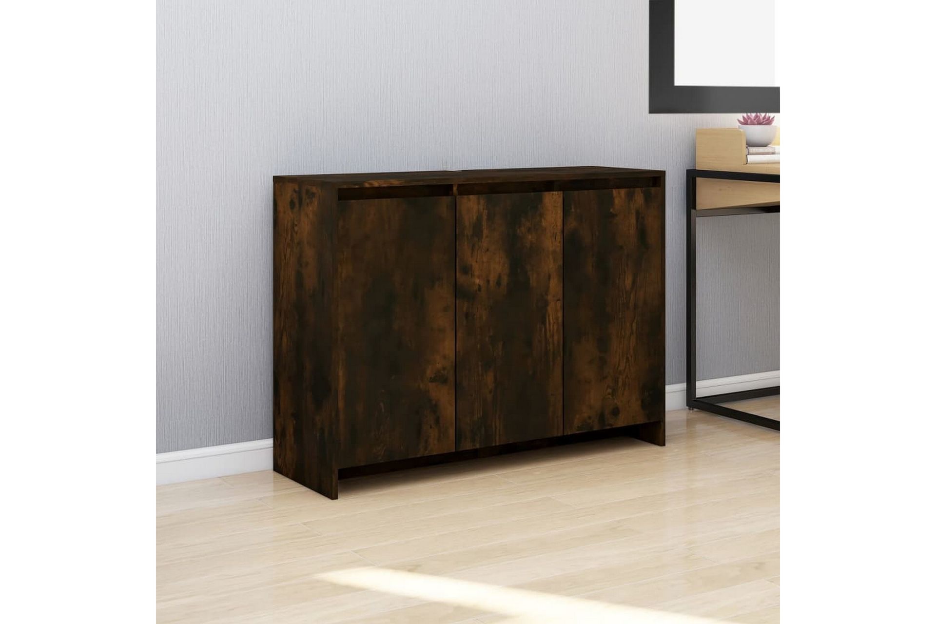 Senkki savutammi 102x33x75 cm lastulevy - Ruskea - Säilytys - Säilytyskalusteet - Senkki