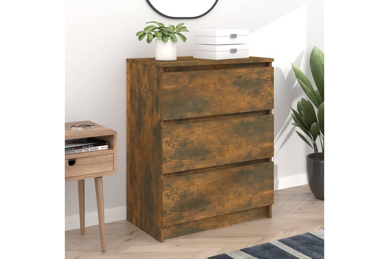 Senkki savutammi 60x35x76 cm tekninen puu - Ruskea - Säilytys - Säilytyskalusteet - Senkki