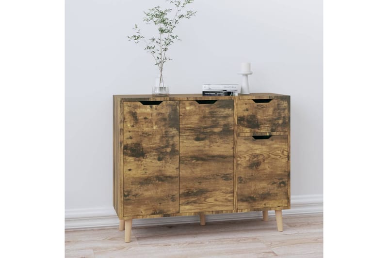 Senkki savutammi 90x30x72 cm lastulevy - Ruskea - Säilytys - Säilytyskalusteet - Senkki