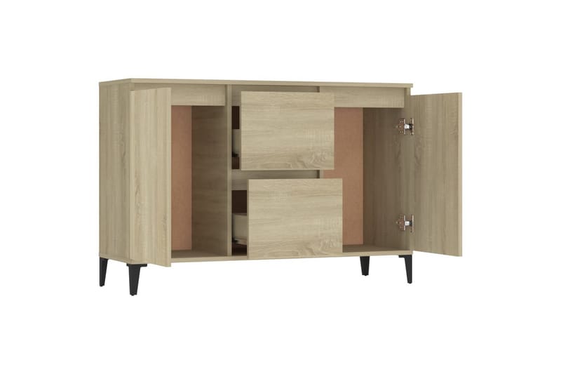 Senkki Sonoma-tammi 104x35x70 cm lastulevy - Ruskea - Säilytys - Säilytyskalusteet - Senkki