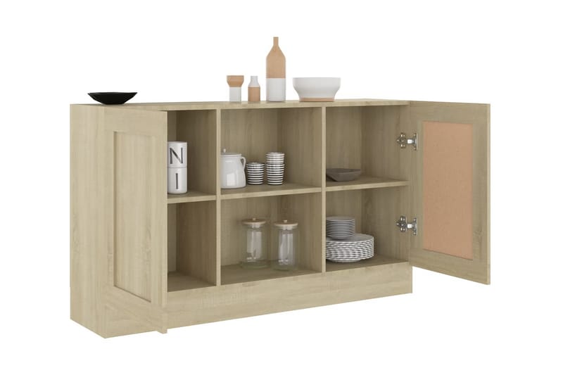 Senkki Sonoma-tammi 120x30,5x70 cm lastulevy - Ruskea - Säilytys - Säilytyskalusteet - Senkki