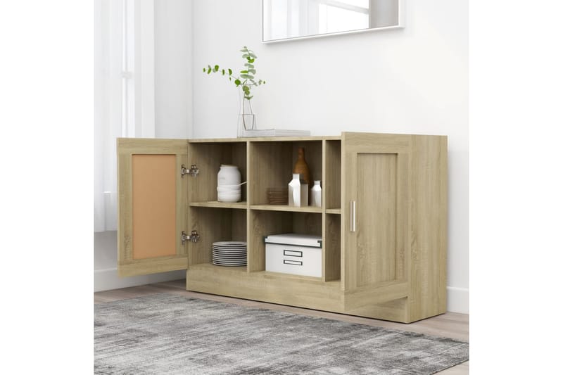 Senkki Sonoma-tammi 120x30,5x70 cm lastulevy - Ruskea - Säilytys - Säilytyskalusteet - Senkki