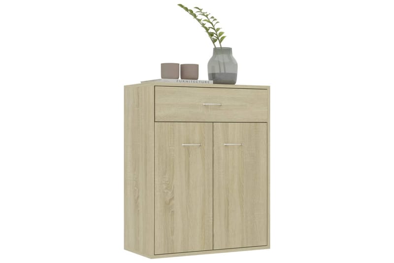 Senkki Sonoma-tammi 60x30x75 cm lastulevy - Ruskea - Säilytys - Säilytyskalusteet - Senkki