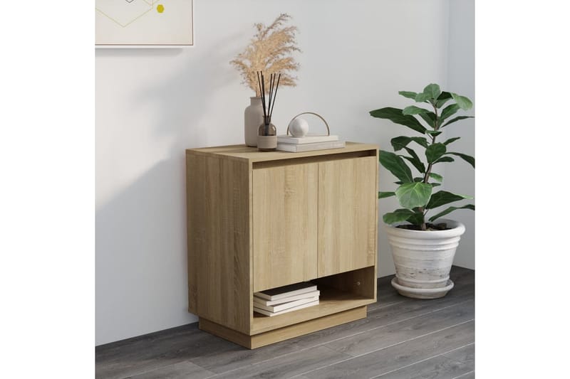Senkki Sonoma-tammi 70x41x75 cm lastulevy - Ruskea - Säilytys - Säilytyskalusteet - Senkki