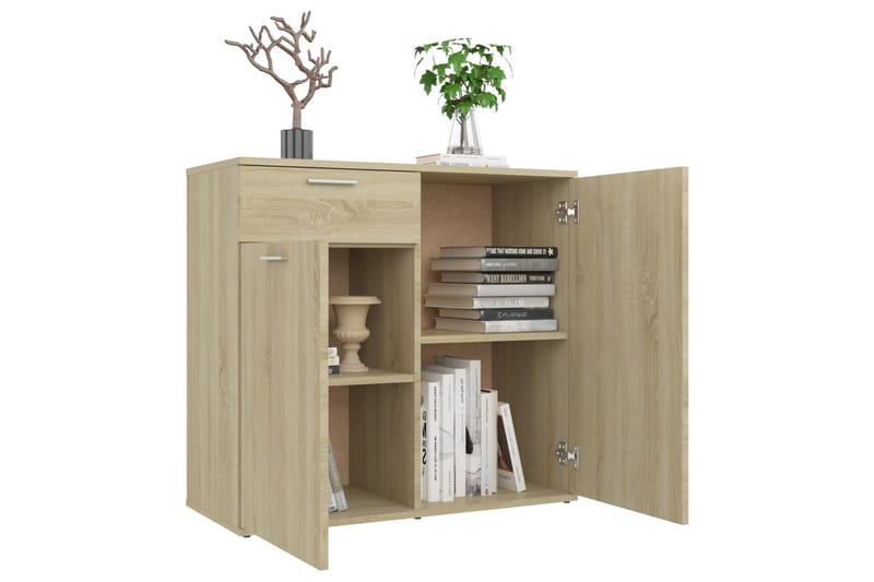 Senkki Sonoma-tammi 80x36x75 cm lastulevy - Säilytys - Säilytyskalusteet - Senkki