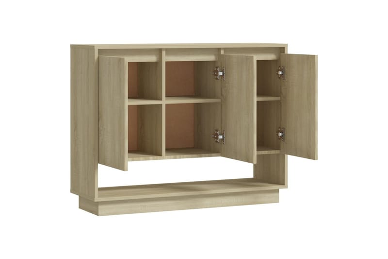 Senkki Sonoma-tammi 97x31x75 cm lastulevy - Beige - Säilytys - Säilytyskalusteet - Senkki