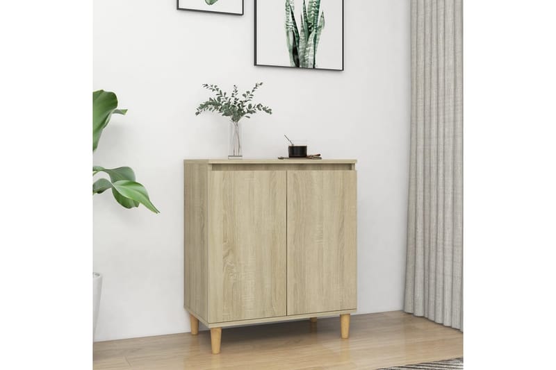 Senkki täyspuujalat Sonoma-tammi 60x35x70cm lastulevy - Säilytys - Säilytyskalusteet - Senkki