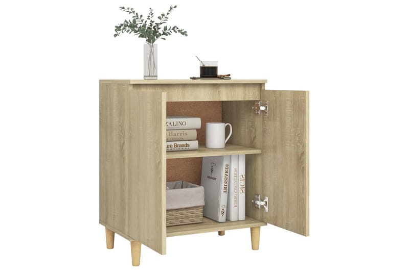 Senkki täyspuujalat Sonoma-tammi 60x35x70cm lastulevy - Säilytys - Säilytyskalusteet - Senkki
