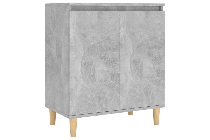 Senkki täyspuujaloilla betoninharmaa 60x35x70cm lastulevy - Säilytys - Säilytyskalusteet - Senkki