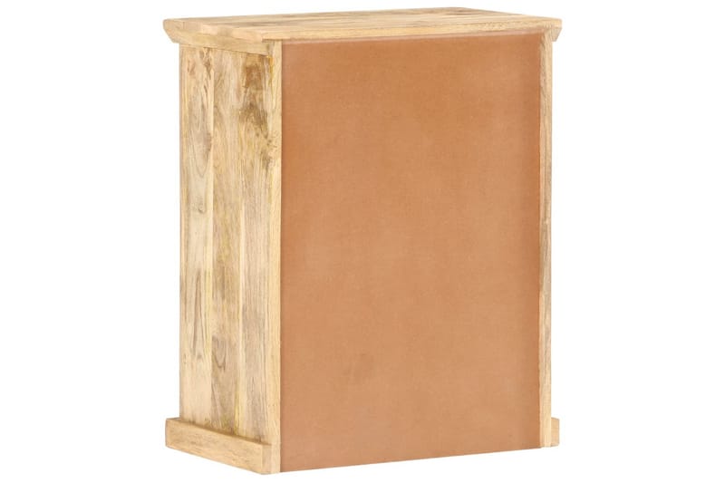 Senkki teräsovilla 60x35x75 cm täysi mangopuu - Musta - Säilytys - Säilytyskalusteet - Senkki