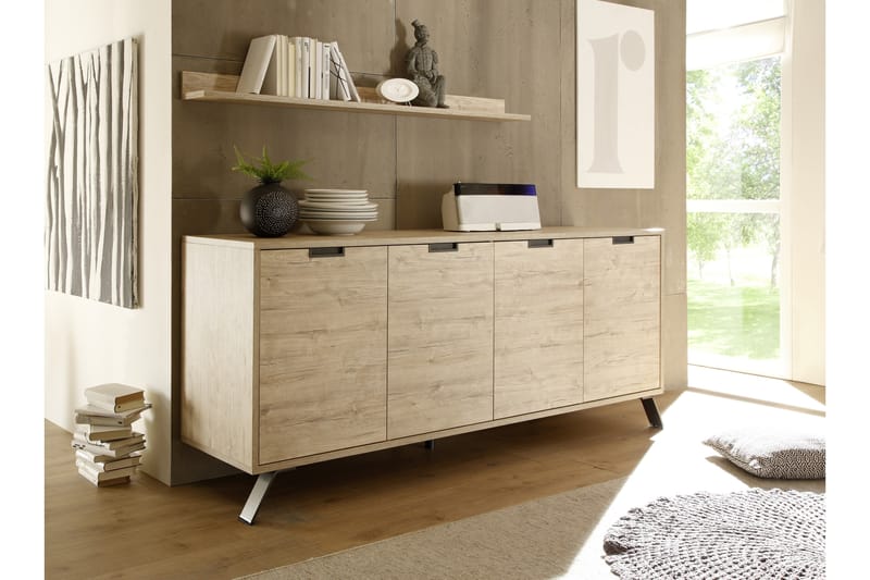 Senkki Terreno 206 cm 4 ovea - SherwoodTammi - Säilytys - Säilytyskalusteet - Senkki