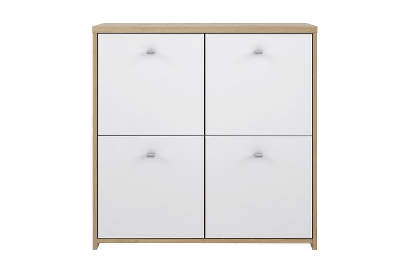 Senkki Toledor 4 Kaappia 74x77 cm - Ruskea / Valkoinen - Säilytys - Säilytyskalusteet - Senkki