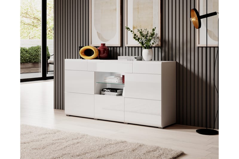 Senkki Torrao 39x159 cm - Valkoinen - Säilytys - Säilytyskalusteet - Senkki